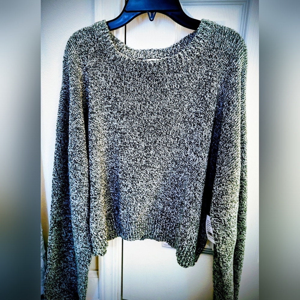 NWT LA Hearts Brand Mica Ribbed Sweater XL Green Junior Size